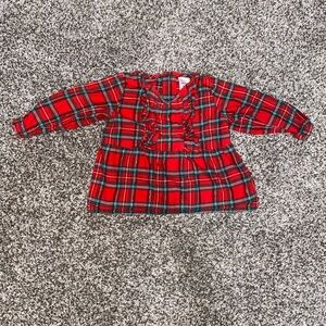 Carter's Red Plaid Kids Blouse